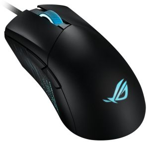 Геймърска мишка ASUS ROG Gladius III (90MP0270-BMUA00), Wired, 19000 DPI, RGB Lighting, ROG Switch Socket Design, USB, Black