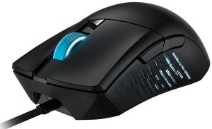 Геймърска мишка ASUS ROG Gladius III (90MP0270-BMUA00), Wired, 19000 DPI, RGB Lighting, ROG Switch Socket Design, USB, Black