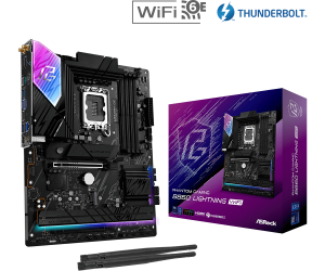 Дънна платка ASROCK Phantom Gaming B860 Lightning WiFi (Intel 1851, 4 x DDR5, 4 x M.2, 2.5Gb LAN, Wi-Fi 6E, HDMI, DP, Thunderbolt™ 4) ATX 