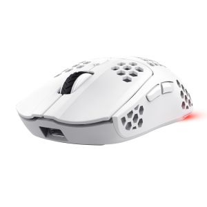 Безжична геймърска мишка TRUST GXT929 Helox, Ultra- Lightweight Wireless, 4800DPI, USB, White