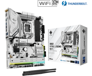 Дънна платка ASROCK B860 Steel Legend WiFi (Intel 1851, 4xDDR5, 4xM.2, 2.5G LAN, Wi-Fi 6E, HDMI, DP, Thunderbolt™ 4) ATX