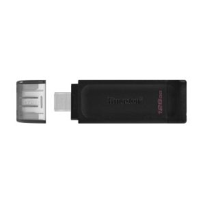 USB памет 128GB KINGSTON DataTraveler 70, USB-C 3.2 Gen 1, Black - DT70/128GB