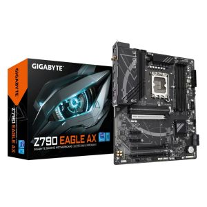Дънна платка GIGABYTE Z790 EAGLE AX (Intel 1700, 4 x DDR5, 3 x M.2, 2.5G LAN, Wi-Fi 6E, HDMI, DP) ATX