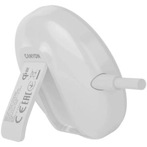 Безжично зарядно CANYON OnGrip 105 , car charger 15W Qi2 Wireless White