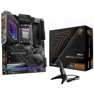 Дънна платка ASROCK X870E Taichi (AMD AM5, 4xDDR5, 1xBlazing M.2, 3xHyper M.2, 5Gb LAN, Wi-Fi 7, HDMI, USB-C) EATX