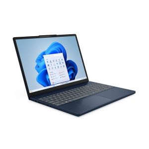 Лаптоп LENOVO IdeaPad Slim 3 15ARP10, 15.3" WUXGA (1920x1200) IPS, AMD Ryzen™ 7 7735HS (16M Cache, 3.2GHz up to 4.75GHz, 8 ядра), 16GB DDR5, 512GB SSD M.2, noOS, Cosmic Blue - 83K70022BM