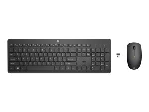 Безжична Клавиатура + Мишка HP 230 (18H24AA), Wireless Mouse and Keyboard Combo, Black