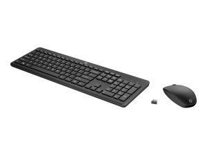 Безжична Клавиатура + Мишка HP 230 (18H24AA), Wireless Mouse and Keyboard Combo, Black