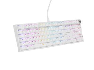 Клавиатура Genesis Mechanical Gaming Keyboard Thor 404 White RGB Backlight Gateron Peach Silent, US Layout