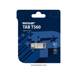 USB памет 64GB PATRIOT TAB T560, Dual USB/USB Type-C 3.2 Gen 1, up to 120MB/s, Gold