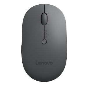 Безжична мишка LENOVO Multi-Device Wireless Mouse (X9 Edition), Wireless/Bluetooth, 2400 DPI, USB-C, Rechargeable battery, Thunder grey