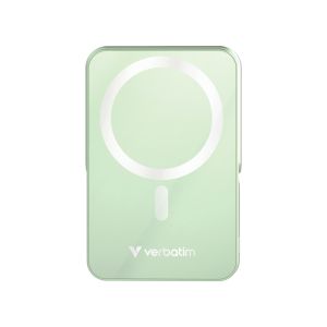 Външна батерия Verbatim Charge 'n' Go Power Bank with Stand Magnetic Wireless 10000mAh Green