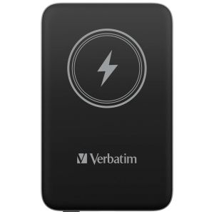 Външна батерия Verbatim MCP-10BK Power Pack 10000 mAh with UBS-C PD 20W / Magnetic Wireless Charging 15W Black
