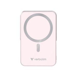 Външна батерия Verbatim Charge 'n' Go Power Bank with Stand Magnetic Wireless 10000mAh Pink