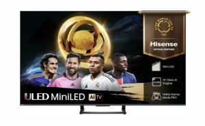 Телевизор 55" HISENSE 55U7Q, 4K Ultra HD ULED, SmartTV, VIDAA Smart OS, 144Hz, WiFi, Black