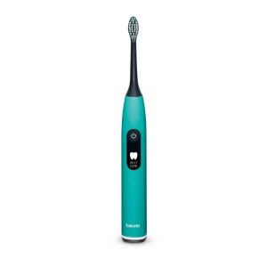 Електрическа четка за зъби Beurer SC 50 ocean breeze Electric Sonic Toothbrush, up to 80,000 mov/min, 5 cleaning programs: Clean, Sensitive, Polish, Gum Care, Whiten, Pressure sensor , 2-min. timer, Incl. 2 toothbrush heads and magnetic charging plate, 22