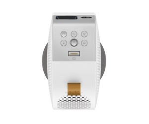 Мултимедиен проектор BenQ GV50, DLP, LASER, 1080p (1920x1080), 100K:1, 500 ANSI Lumens, 1.2X, Google TV, Auto Keystone, HDMI, USB-C with DP/PD, USB-A, BT 5.0, Wi-Fi, Speakers 5.1 2x 4W + 10W Woofer, Light Source Life ECO 30,000hrs, 2.1kg, White