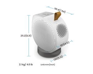 Мултимедиен проектор BenQ GV50, DLP, LASER, 1080p (1920x1080), 100K:1, 500 ANSI Lumens, 1.2X, Google TV, Auto Keystone, HDMI, USB-C with DP/PD, USB-A, BT 5.0, Wi-Fi, Speakers 5.1 2x 4W + 10W Woofer, Light Source Life ECO 30,000hrs, 2.1kg, White