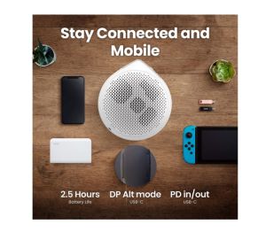 Мултимедиен проектор BenQ GV50, DLP, LASER, 1080p (1920x1080), 100K:1, 500 ANSI Lumens, 1.2X, Google TV, Auto Keystone, HDMI, USB-C with DP/PD, USB-A, BT 5.0, Wi-Fi, Speakers 5.1 2x 4W + 10W Woofer, Light Source Life ECO 30,000hrs, 2.1kg, White