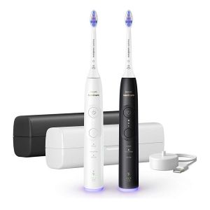 Ел. четка за зъби PHILIPS HX7419/01 Sonicare Series 6500, 2бр. четки, 3 режима за четкане, 3 степени на интензивност, Сензор за натиск, калъф, черна и бяла 