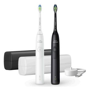 Ел. четка за зъби PHILIPS HX7109/01 Sonicare Series 5300, 2бр. четки, 1 режим на четкане, 2 степени на интензивност, Сензор за натиск, Калъф, черна и бяла