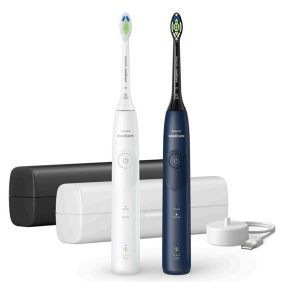 Ел. четка за зъби PHILIPS HX7119/01 Sonicare 5500, 2бр. четки, 2 режима на почистване, Калъф, бял и морско синьо
