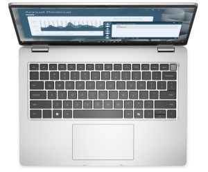 Лаптоп Dell Pro 14 PC14255, AMD Ryzen AI 5 PRO 340 (22 MB cache, 6cores, up to 4.8 GHz, 50 TOPS NPU), 14" FHD+(1920x1200) IPS, 300nits AG, 16 GB: 1 x 16 GB, DDR5, 5600 MT/s, 512 GB SSD, AMD Radeon 840M graphics, FHD HDR IR Cam and Mic, Wi-Fi 6E, FPR, Back