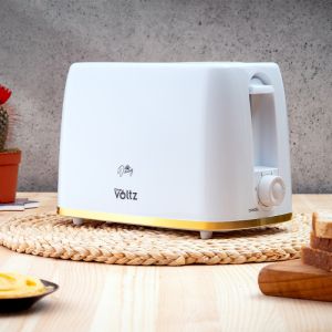 Тостер Oliver Voltz Daisy OV51440W, 700W, 2 филийки, 6 нива, Подвижна тавичка за трохи, Бял