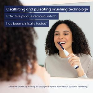 Електрическа четка за зъби Beurer TB 15 Electric toothbrush; 2 cleaning programs; 12days Battery life; 2-min timer; Oscillating, pulsating, brushing technology; Incl. USB-C charging cable and Clean Eco brush head; white