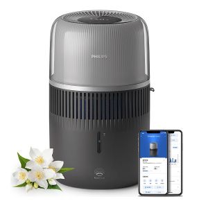 Овлажнител на въздух PHILIPS HU5710/03 Серия 5000, Непрекъснато овлажняване за до 37 часа приложение Air+ за помещение до 56 м² черен