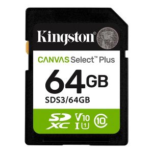 SD памет 64GB KINGSTON Canvas Select Plus SDXC Class10 UHS-I U1 up to 100MB/s - SDS3/64GB