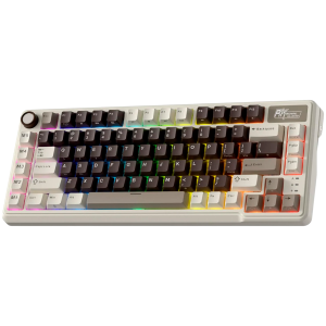ROYAL KLUDGE RK L75 Mocha Grey Gaming Keyboard Cream switch