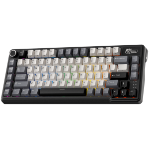 ROYAL KLUDGE RK L75 Knight Black Gaming Keyboard Cream switch