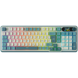 ROYAL KLUDGE RK-S98 Light Cloud Gaming Keyboard Chartreuse switch