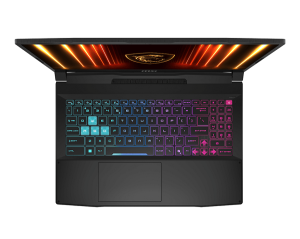 Лаптоп MSI Katana 15 HX B14WFK-281XBG, 15.6" QHD (2560x1440) 165Hz, Intel® Core™ i5-14450HX (20M Cache, 2.40 GHz up to 4.80 GHz, 10 ядра), NVIDIA GeForce RTX5060 8GB GDDR7, 16GB DDR5, 512GB SSD M.2, 4-Zone RGB, no OS, Black - 9S7-1587C1-281