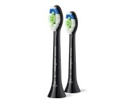 Комплект от 2 глави за четка PHILIPS HX6062/88 Sonicare Optimal White, 2pcs toothbrush head Sonicare Optimal White black
