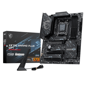 Дънна платка MSI X870E GAMING PLUS WIFI (AMD AM5, 4xDDR5, 3xM.2, 5G LAN, WiFi7, HDMI, USB Type-C) ATX