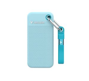 Външно SSD 1TB VERBATIM Pocket SSD, USB 3.2 Gen 2, Polar Blue