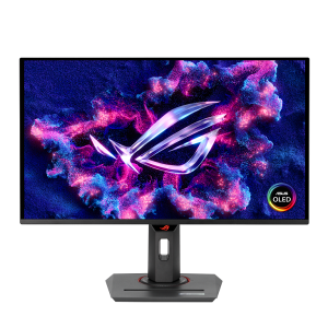 Монитор ASUS ROG Strix OLED XG27UCDMG (90LM0B20-B01971), 26.5'' QD-OLED, 4K UHD (3840x2160) 240Hz, 16:9, 0.03ms, 1000cd/m2, 1.5M:1, AMD FreeSync™ Premium Pro & NVIDIA G-SYNC, 2xHDMI, DP, USB-C, USB Hub, Black
