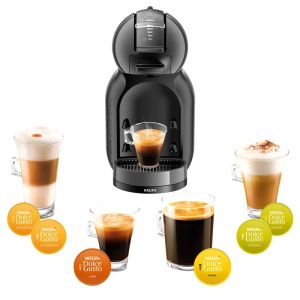 Кафемашина KRUPS KP123810 Mini Me NESCAFÉ Dolce Gusto, 1500W, Capsules, Black & Antracite