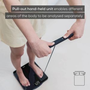 Везна Beurer BF 990 WIFI/Bluetooth 8-electrode diagnostic bathroom scale with extendable handpiece for full body analysis; 5 activity levels; 8 user memories; 180 kg