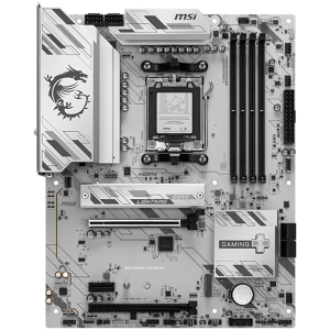 MSI B850 GAMING PLUS WIFI6E, ATX, Socket AM5, 4x DDR5 Dual Channel up to 8200(OC)MHz, 2x PCIe x16 slot, 2x M.2 slot, 4x USB 5Gbps, 3x USB 10Gbps, 1x USB 10Gbps Type-C, HDMI, DP, 7.1 HD Audio, 2.5G LAN, WiFI 6E, BT, 3Y
