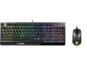 Комплект Клавиатура + Мишка MSI VIGOR GK30 COMBO, Mechanical Plunger Switches, USB, RGB lighting, US, Black