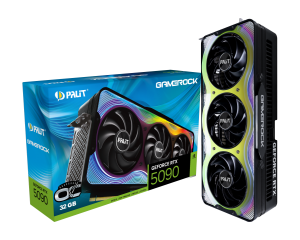 Видео карта PALIT GeForce RTX 5090 GameRock OC, 32GB GDDR7, 512 bits, HDMI, 3xDP - NE75090S19R5-GB2020G