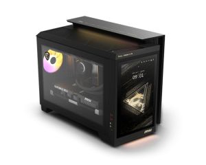 Настолен компютър MSI MEG Vision X AI 2NVV9-208EU, Core Ultra 9 285K(36M Cache, up to 5.70GHz), GeForce RTX 5080 16G SHADOW 3X GDDR7, Z890, Liquid(360mm), 32GB(2x16GB 5600Mhz), 2TB M2, 1200W 80 Plus Gold PSU, 13" FHD Touch, MSI Project Zero, Win11Home, 42