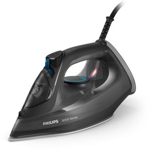 Ютия PHILIPS DST3041/80 Series 3000, 2600W, 200 г парен удар, 40 г/мин непрекъсната пара, Керамика, Black