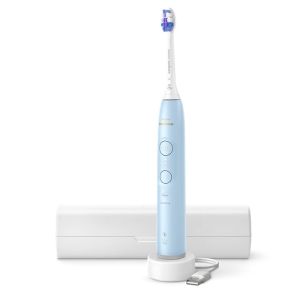 Ел. четка за зъби PHILIPS HX7406/02 Sonicare Series 6100, 2 режима, 3 степени, Сензор за натиск, Калъф, Светло синя