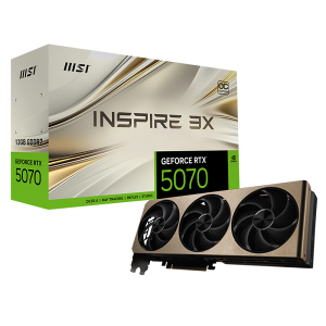 Видео карта MSI GeForce RTX 5070 12G INSPIRE 3X OC, 12GB GDDR7, 192bit, HDMI, 3xDP