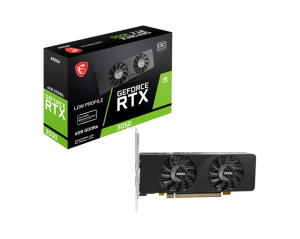 Видео карта MSI GeForce RTX 3050 LP E 6G OC, 6GB GDDR6, 96-bit, 2xHDMI, DP - 912-V812-213