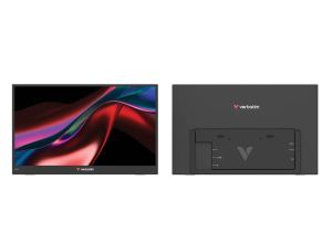 Монитор VERBATIM Portable LIGHT Series, 15.6" IPS, Full HD (1920x1080) 60Hz, 16:9, 10ms, 250cd/m², 1000:1, Speakers, 2xUSB-C, Mini HDMI, Black